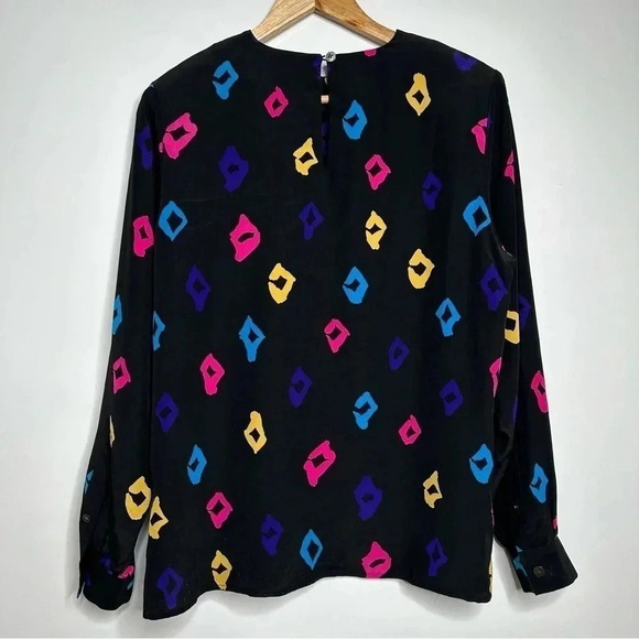 Ann May Vintage 100% Silk Pullover Blouse Size Small - Picture 5 of 8